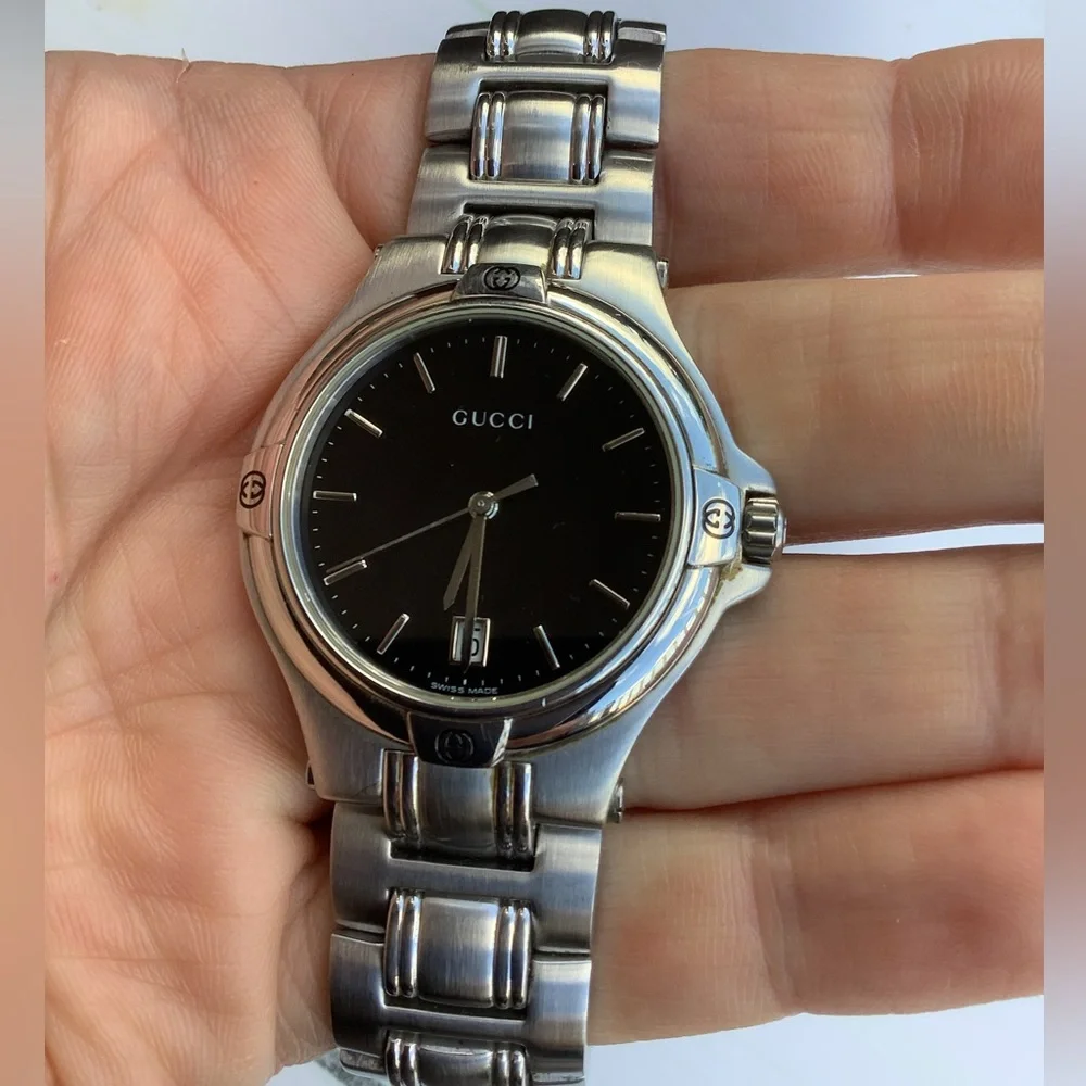 Mens Gucci Stainless Steel Bracelet Watch🌟🌟